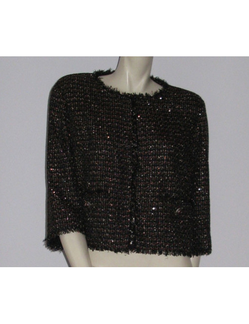 Veste CHANEL en tweed pailleté