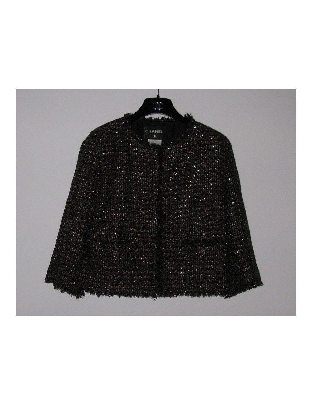 Veste CHANEL en tweed pailleté