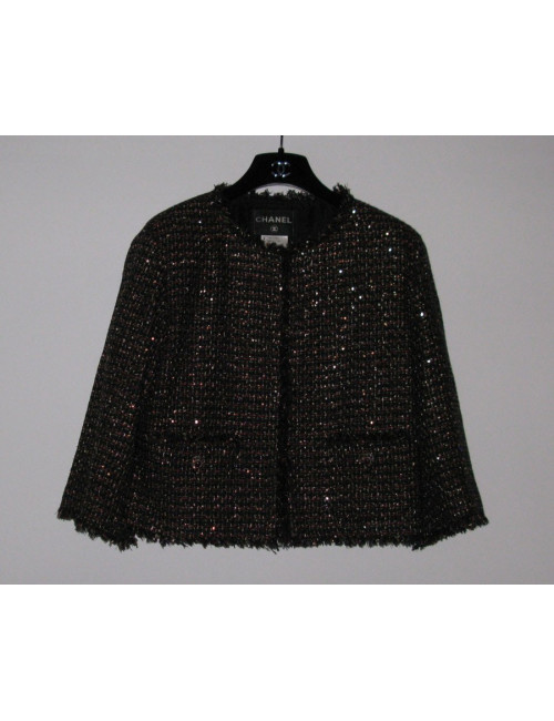Veste CHANEL en tweed pailleté