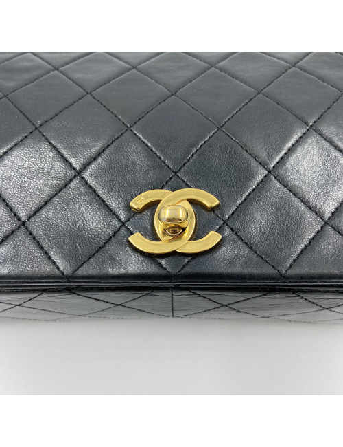 Sac CHANEL matelasse noir Vintage
