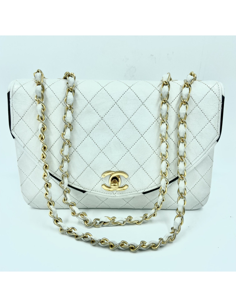 Sac à main CHANEL blanc Vintage