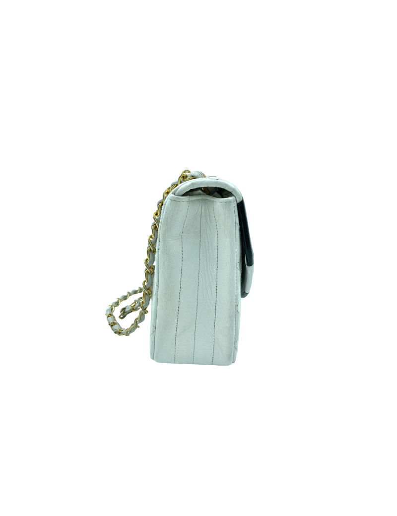 Sac à main CHANEL blanc Vintage
