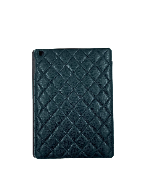 Etui Ipad CHANEL cuir matelassé noir
