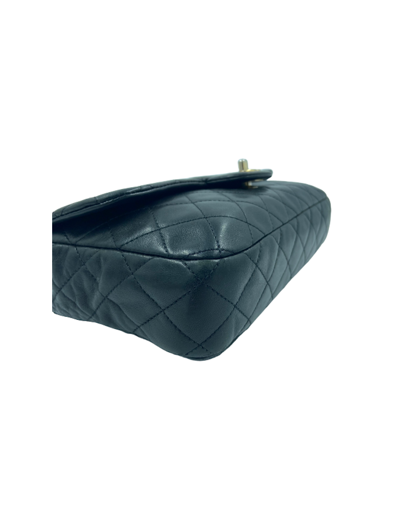 CHANEL Mademoiselle bag Croisière black quilted leather