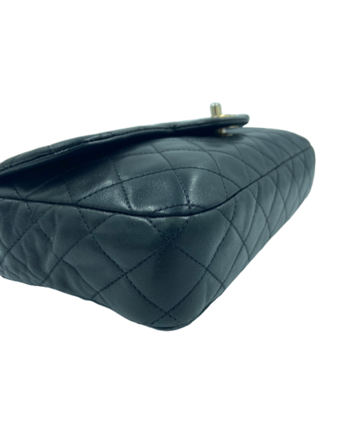 CHANEL Mademoiselle bag Croisière black quilted leather