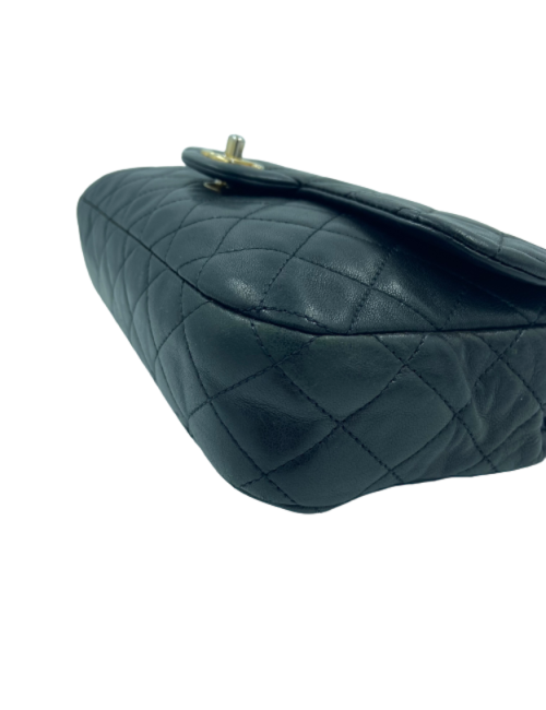 CHANEL Mademoiselle bag Croisière black quilted leather