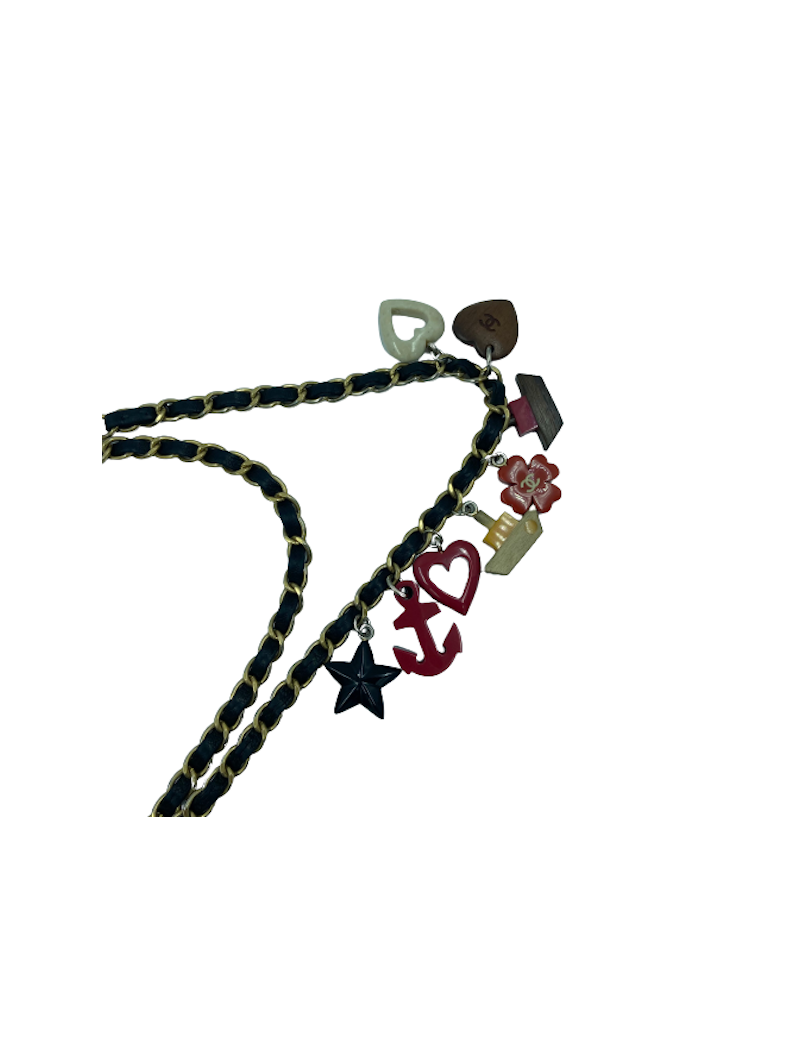 CHANEL Mademoiselle bag Croisière black quilted leather