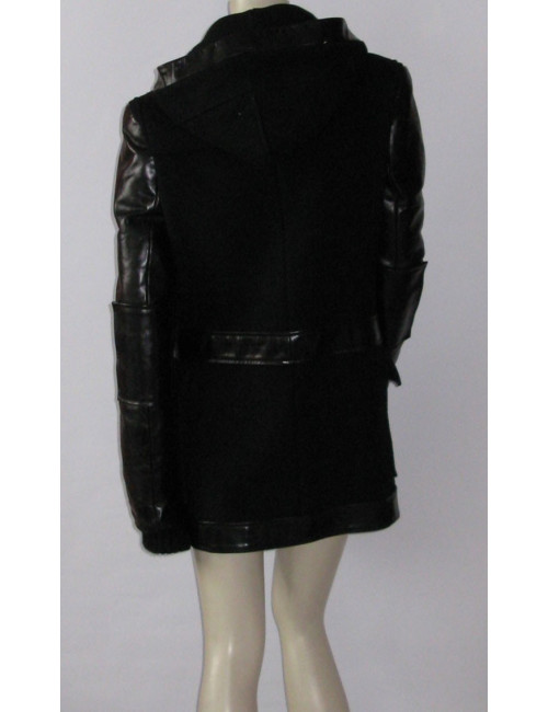 Manteau BALENCIAGA en laine noir