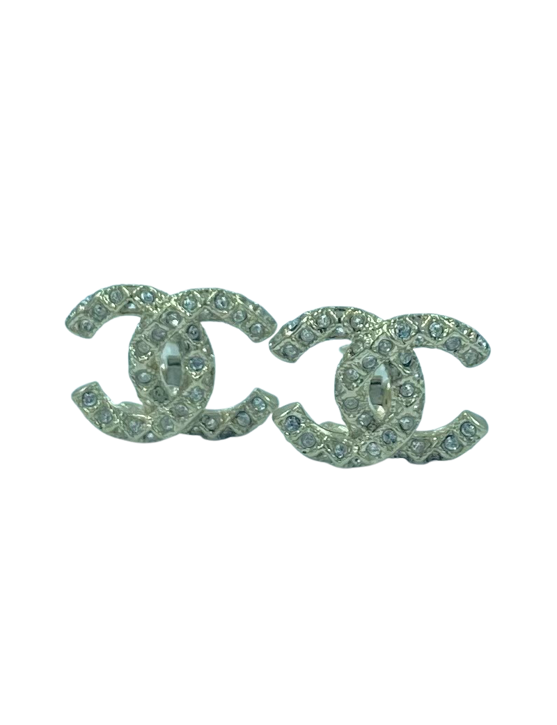 Clips CHANEL strass et métal doré