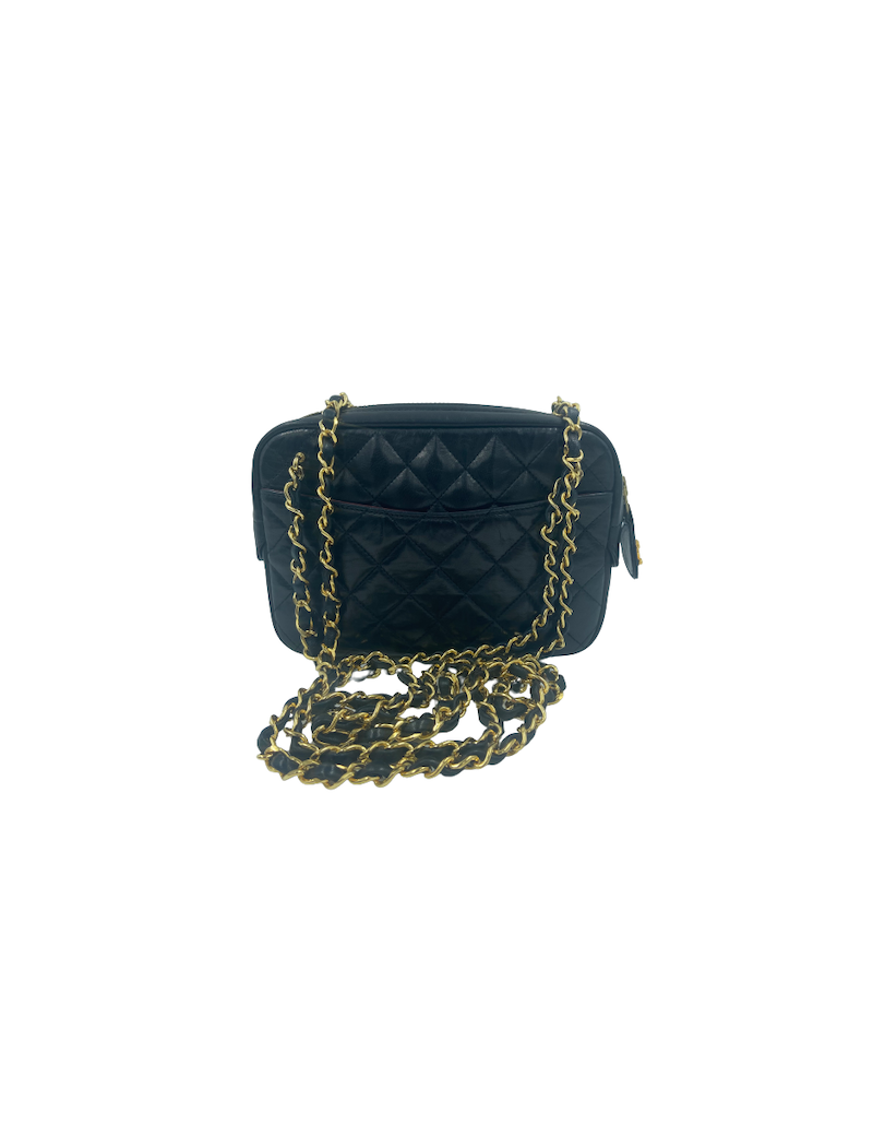 Mini sac Caméra CHANEL noir vintage
