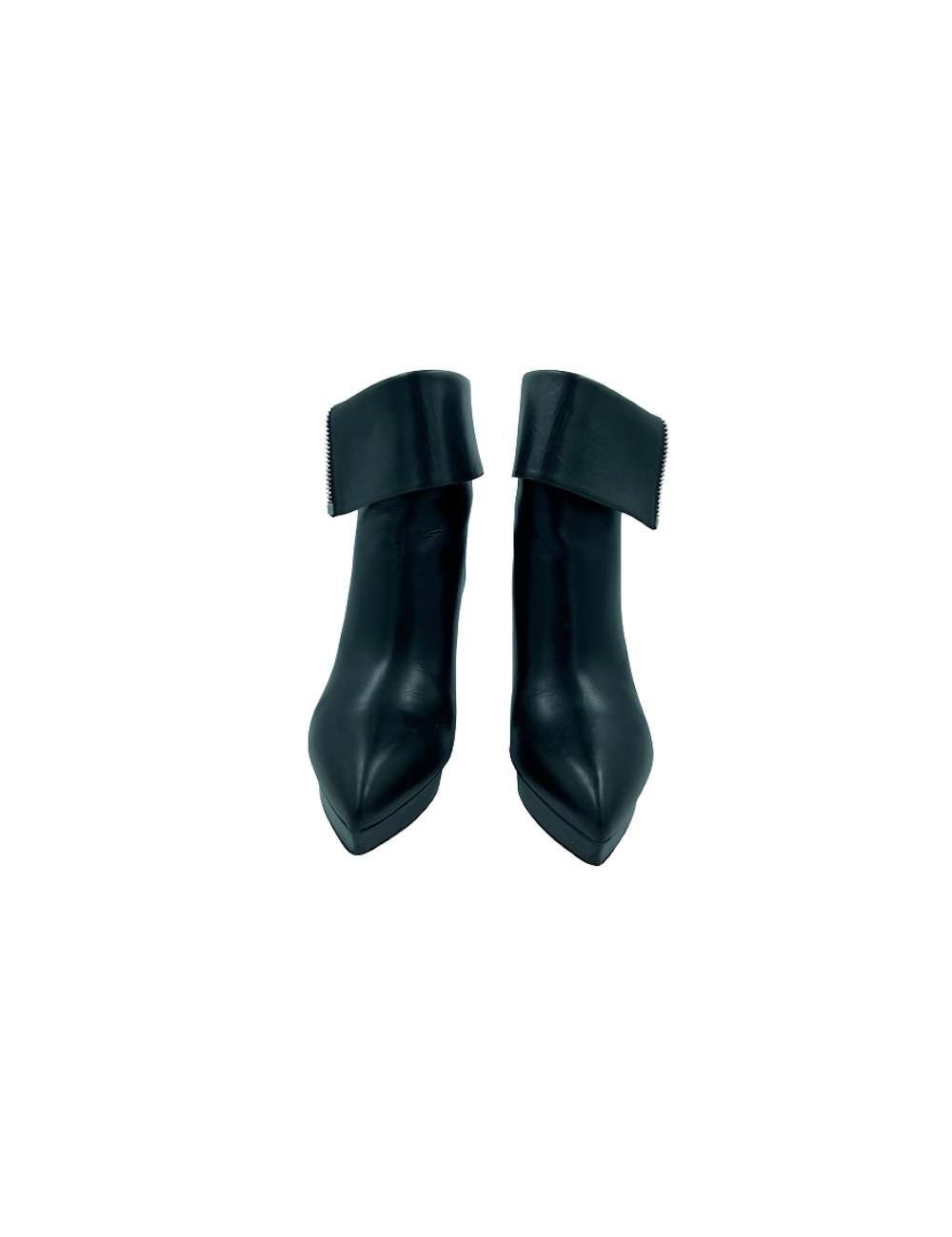 SAINT LAURENT T40 black leather boots