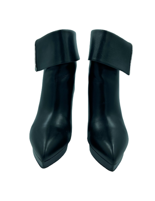 SAINT LAURENT T40 black leather boots