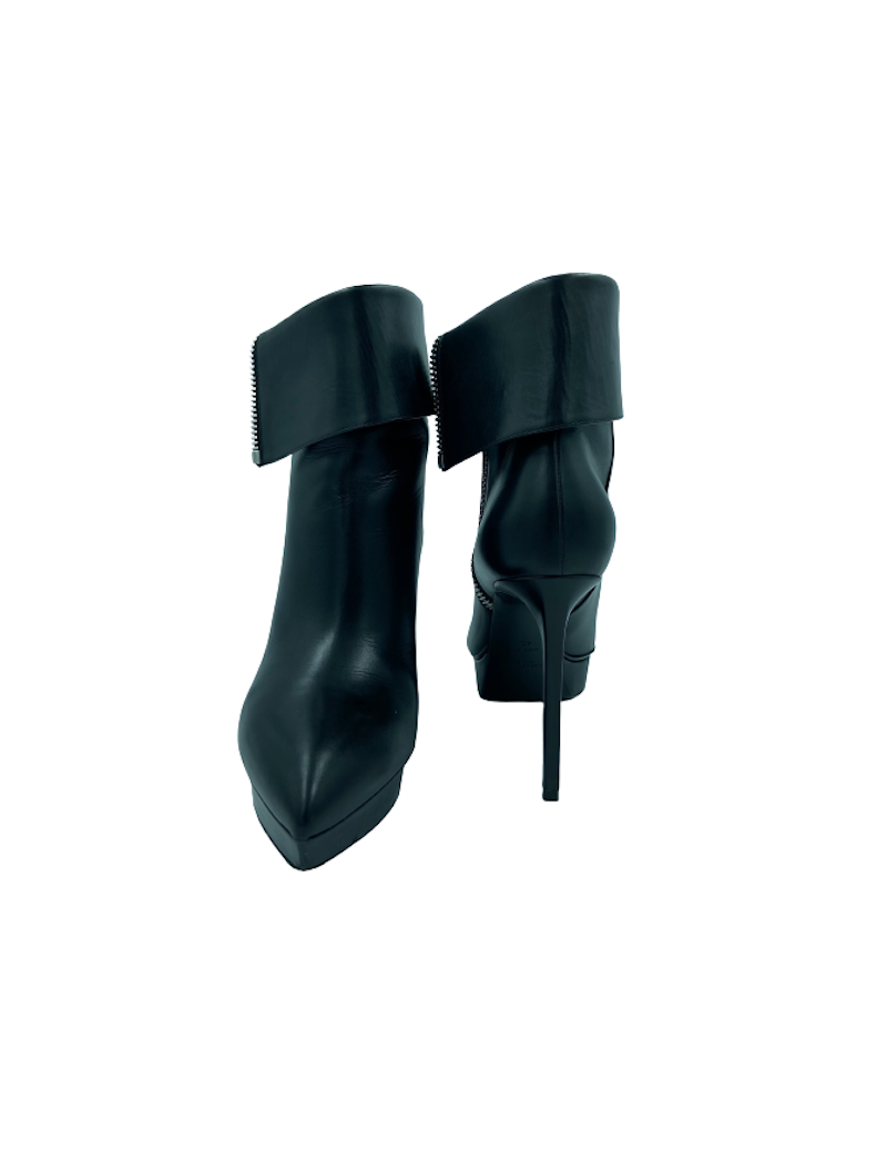 Bottines SAINT LAURENT T40 cuir noir 