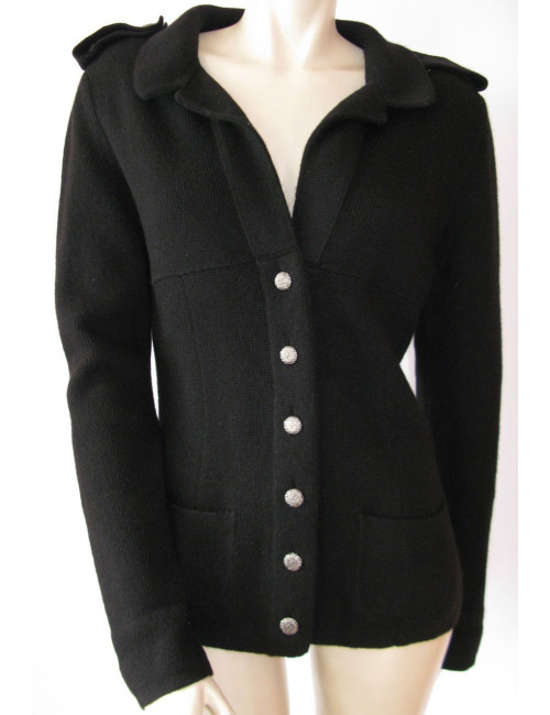 Gilet CHANEL  col chemise