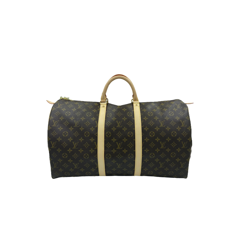 LOUIS VUITTON Keepall 55 bag in brown monogram canvas - VALOIS VINTAGE PARIS