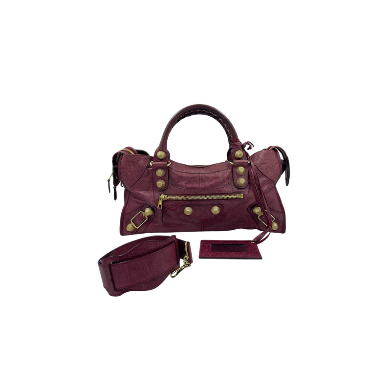City leather handbag Balenciaga Black in Leather  31069745