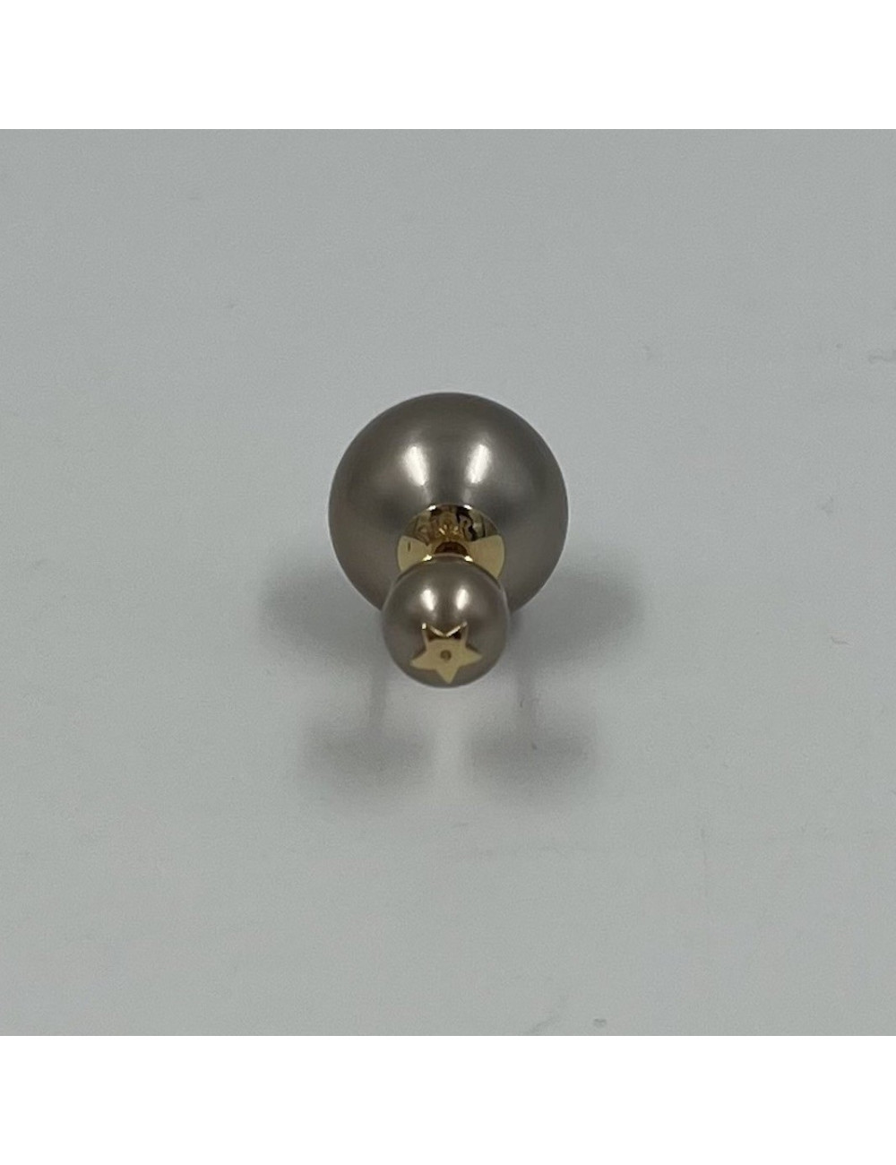 Super Occasion DIOR Tribal Bronze Pearl Earrings Certified Authentic