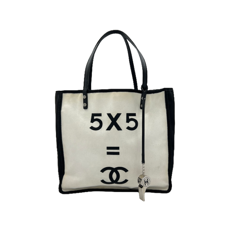 black and white chanel purse authentic