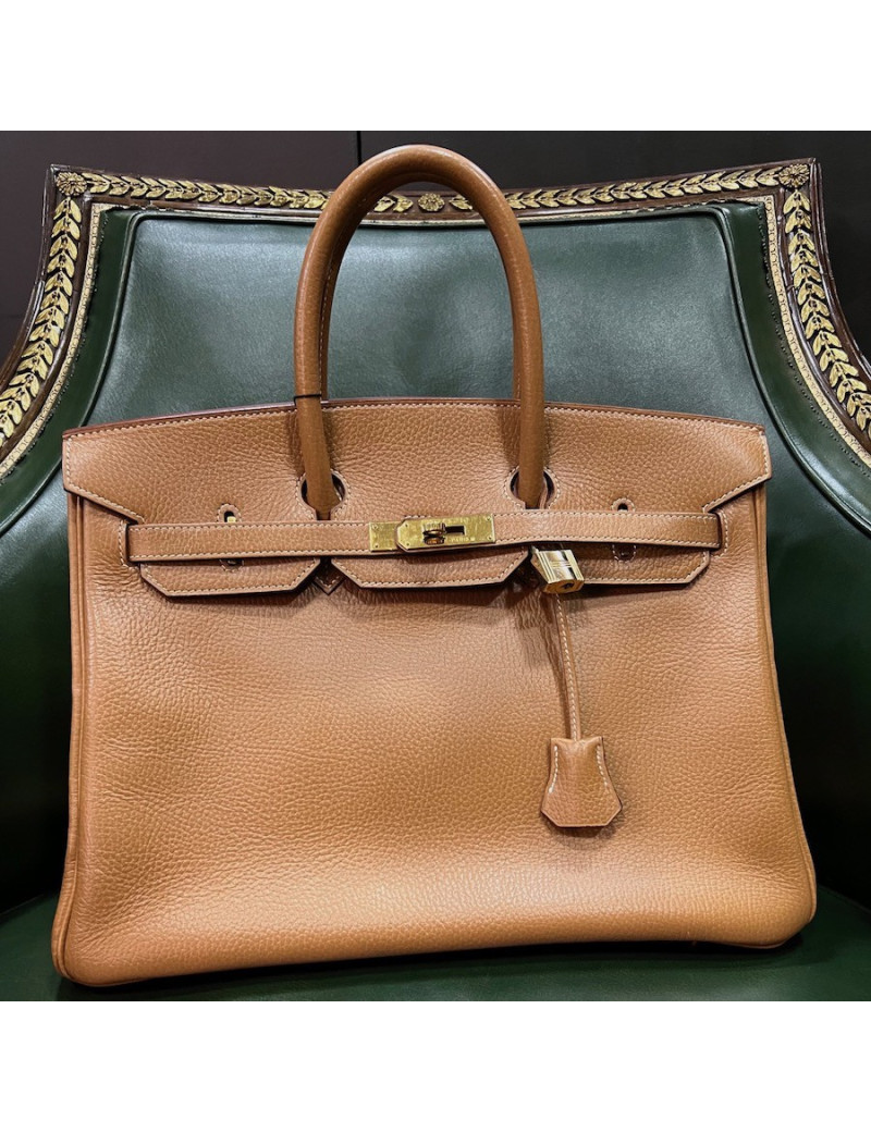Birkin 35 Vache Ardennes Gold