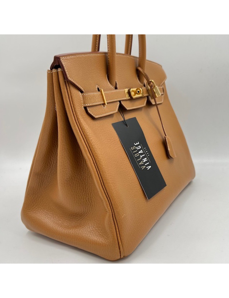 Birkin 35 Vache Ardennes Gold