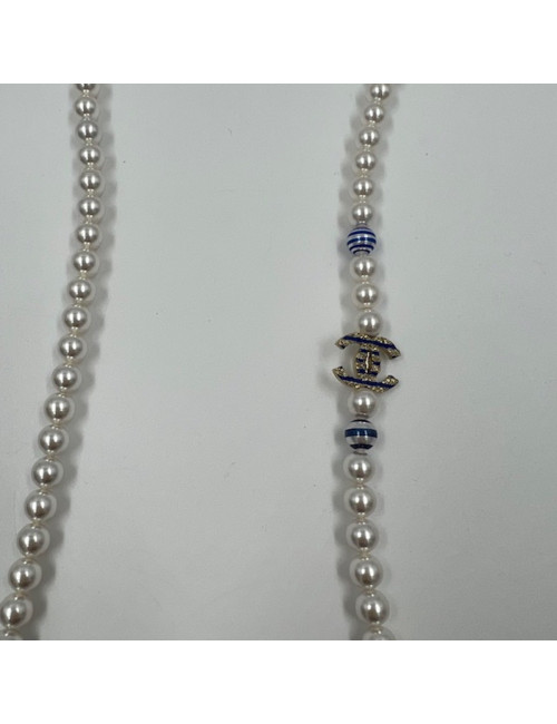Sautoir CHANEL perles nacrées 