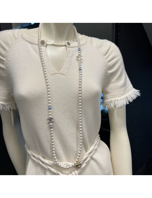 Sautoir CHANEL perles nacrées 
