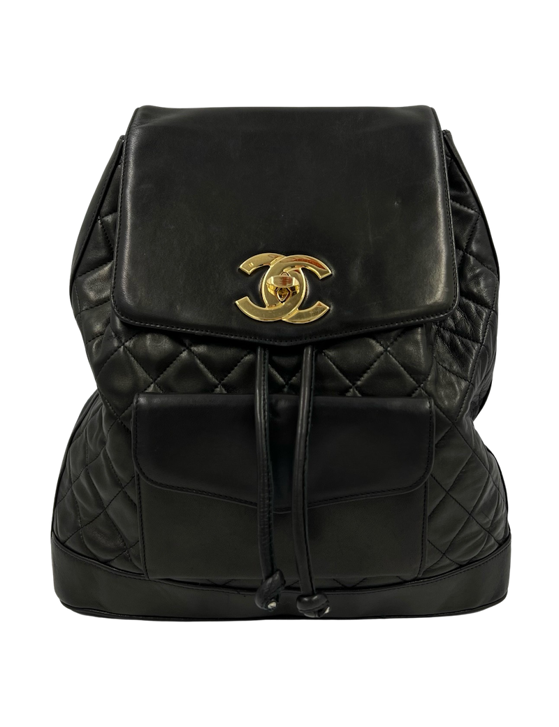 Sac à dos CHANEL vintage noir