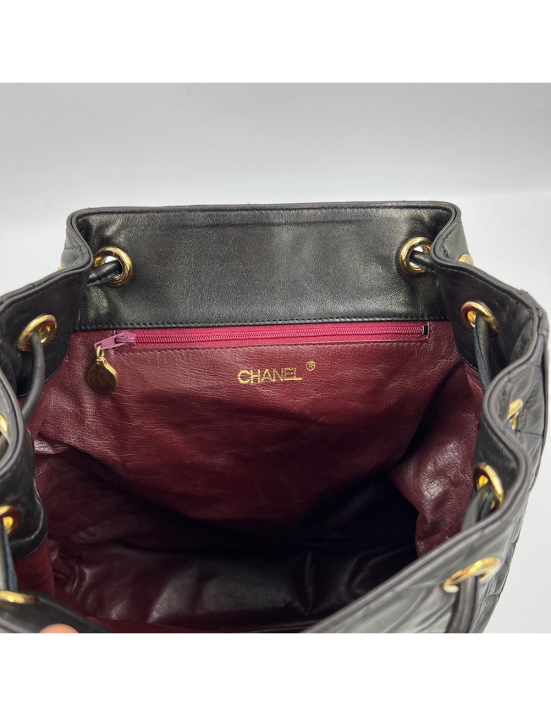 Sac à dos CHANEL vintage noir