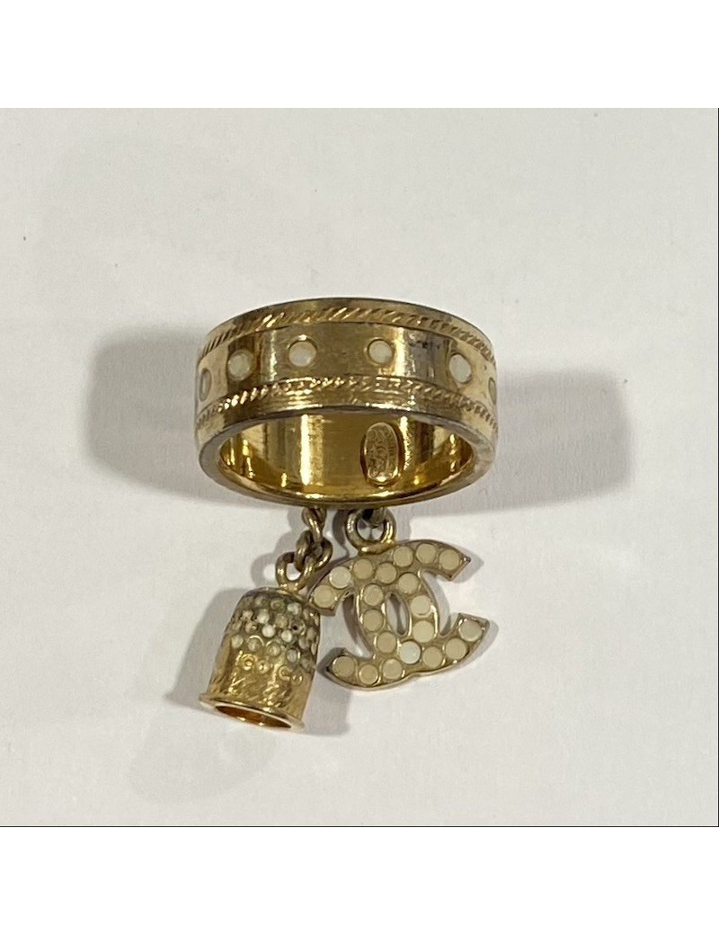 Bague CHANEL CC et Dé