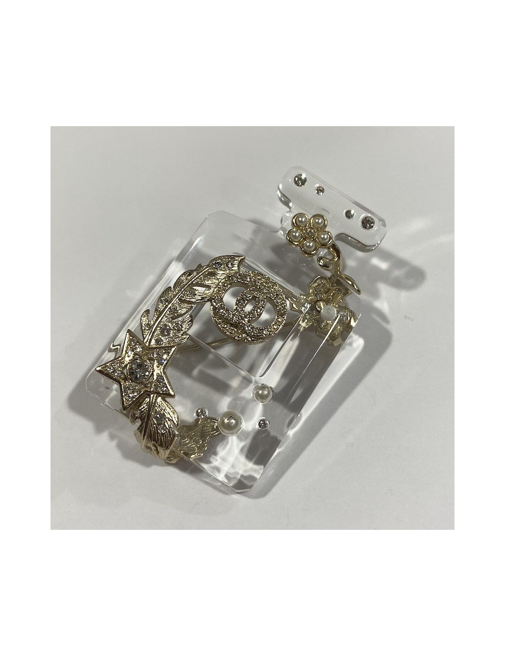 Broche bouteille de parfum CHANEL 