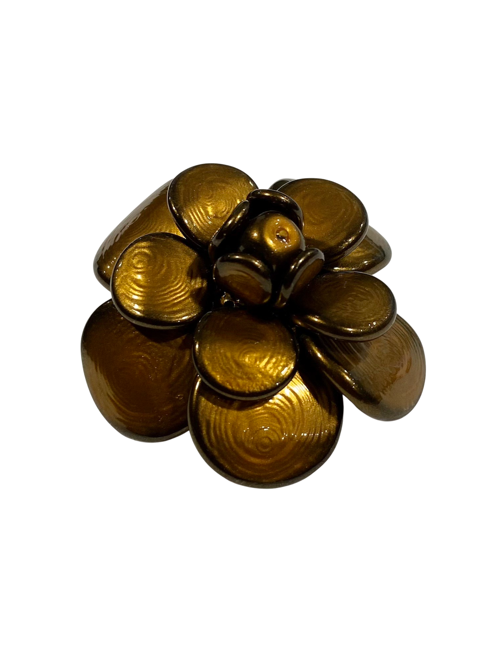 Broche pendentif CHANEL pâte de verre 