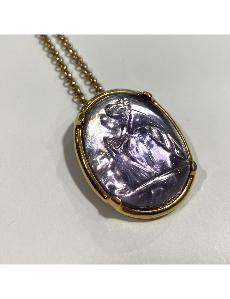 Collier NINA RICCI pendentif amethyste