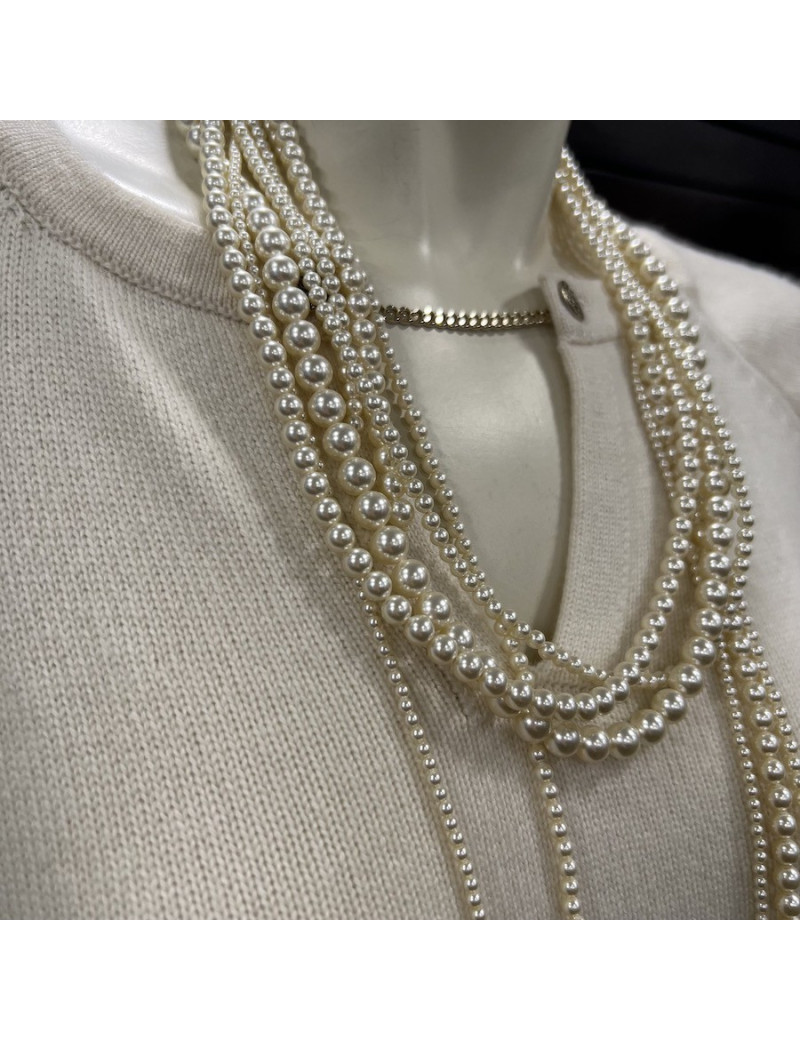 Sautoir multirangs CHANEL perles nacrées