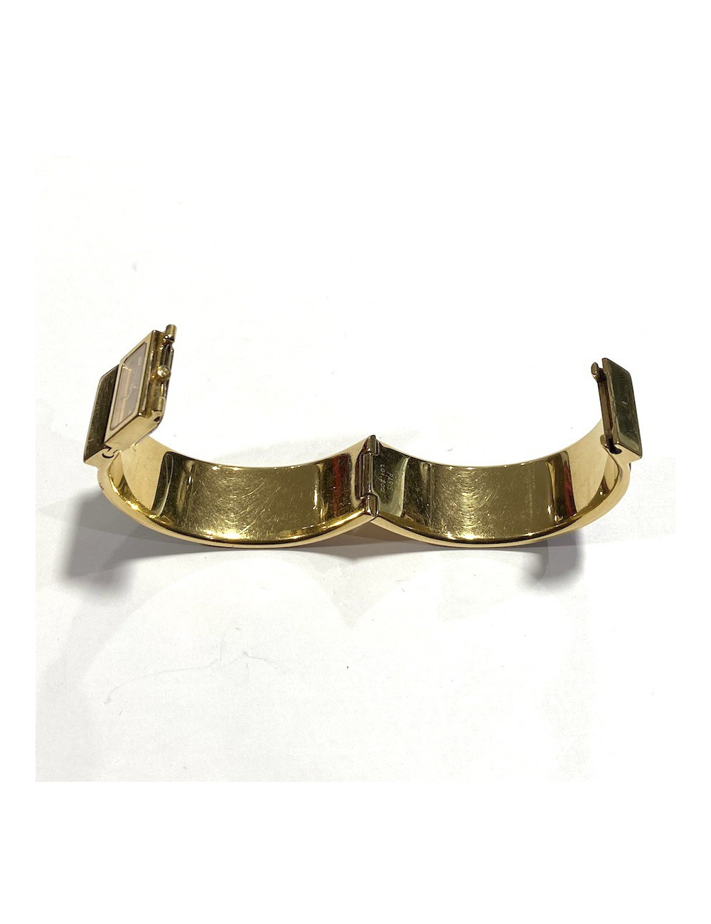 Montre HERMES loquet bois marron