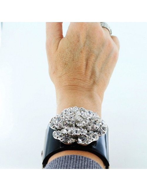 Manchette CHANEL camélia brillants