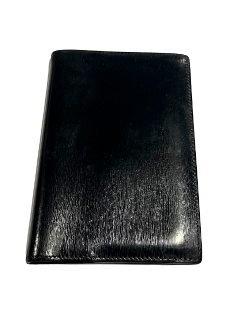 Porte repertoire HERMES cuir box noir