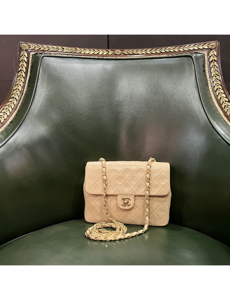 Mini timeless CHANEL beige