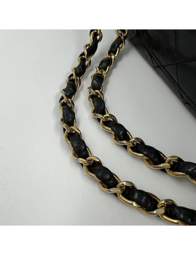 Sac timeless vintage CHANEL noir