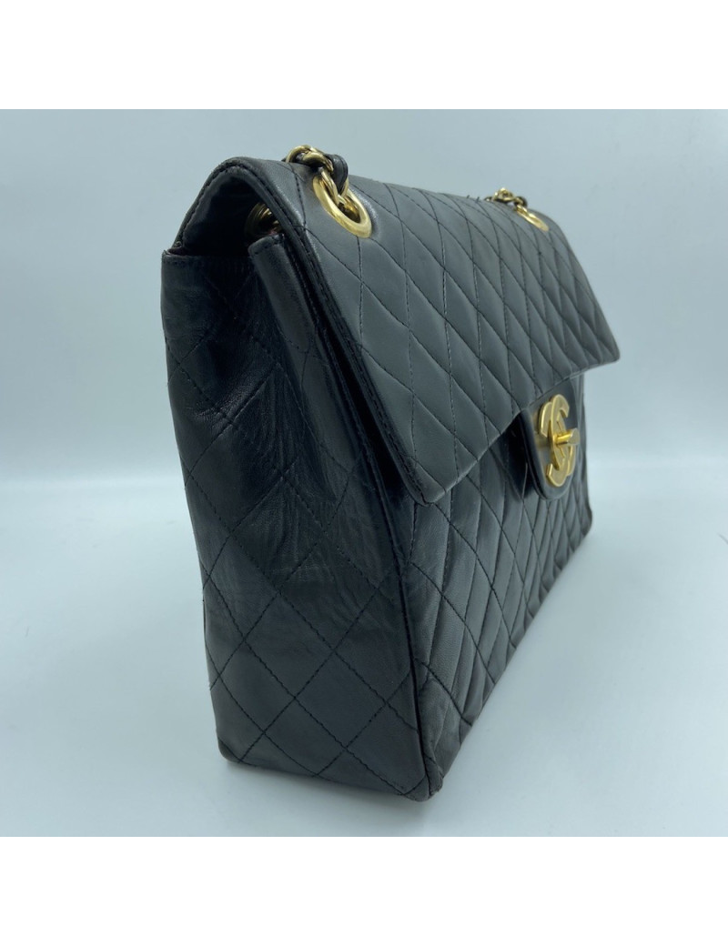 Vintage Maxi jumbo CHANEL FlapBag - Shop here this Beautiful Occasion