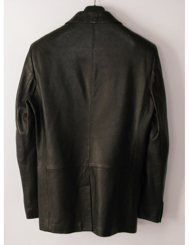 Veste GIANNI VERSACE cuir noir