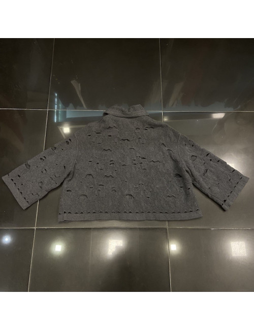 Veste CHANEL T40 laine grise