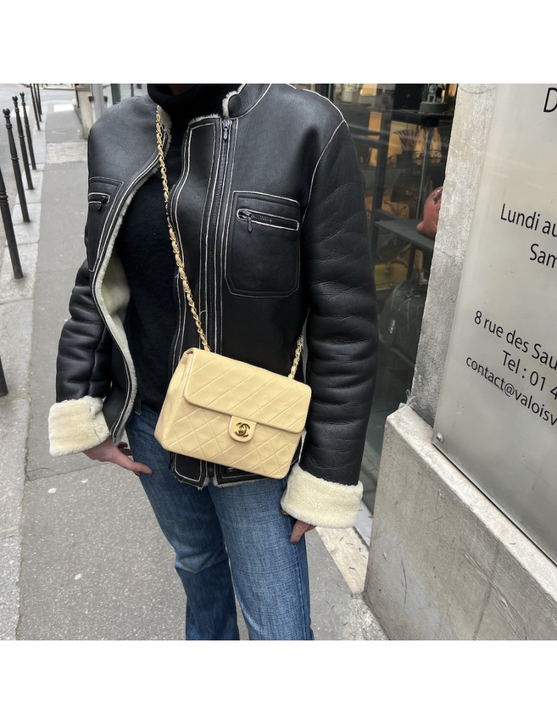 Mini timeless CHANEL beige
