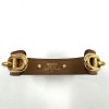 HERMES Bracelet Chaine d'Ancre in Gold Leather