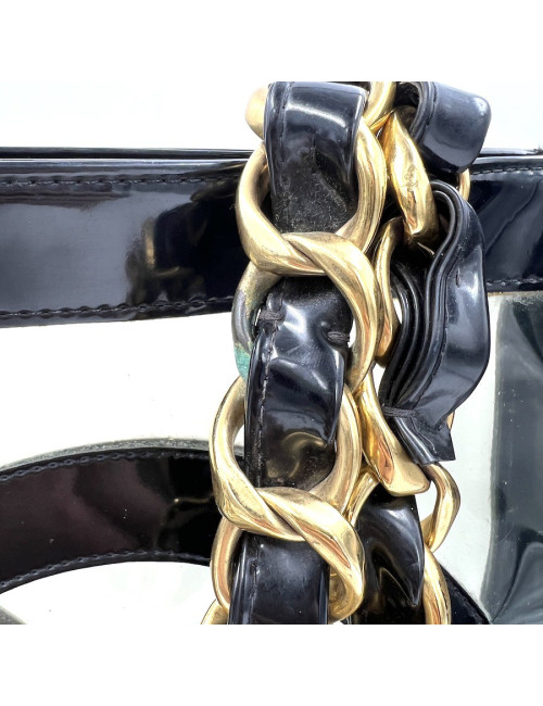 Sac shopping CHANEL CC transparent