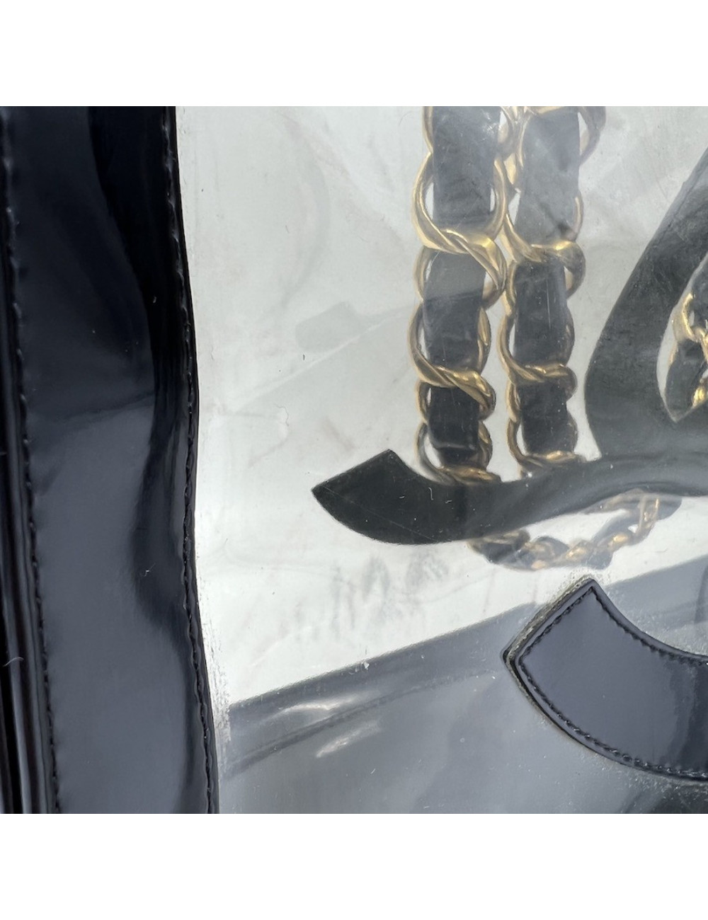 Sac shopping CHANEL CC transparent