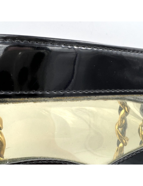 Vintage CHANEL CC Transparent Shopping Bag  - Certified Occasion