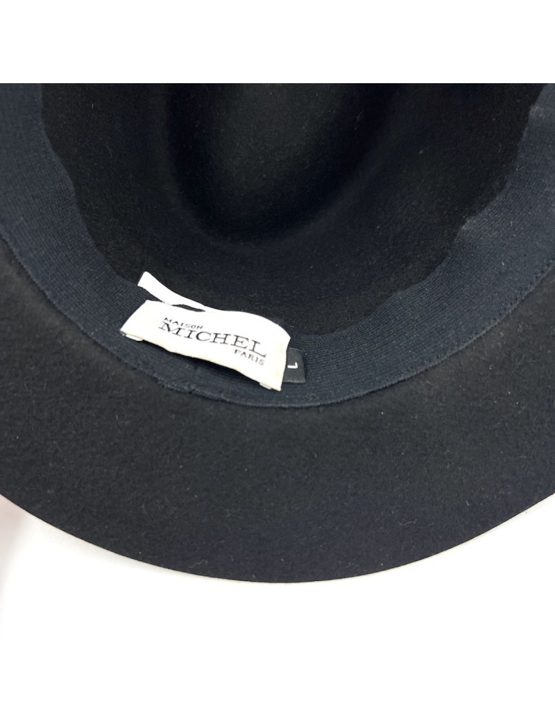 MAISON MICHEL "André" black hat size L