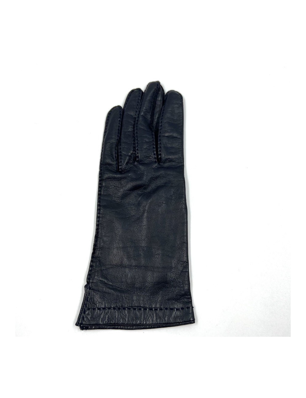 Gants femme HERMES T7 bleu nuit