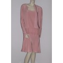 All CHANEL crepe pink silk