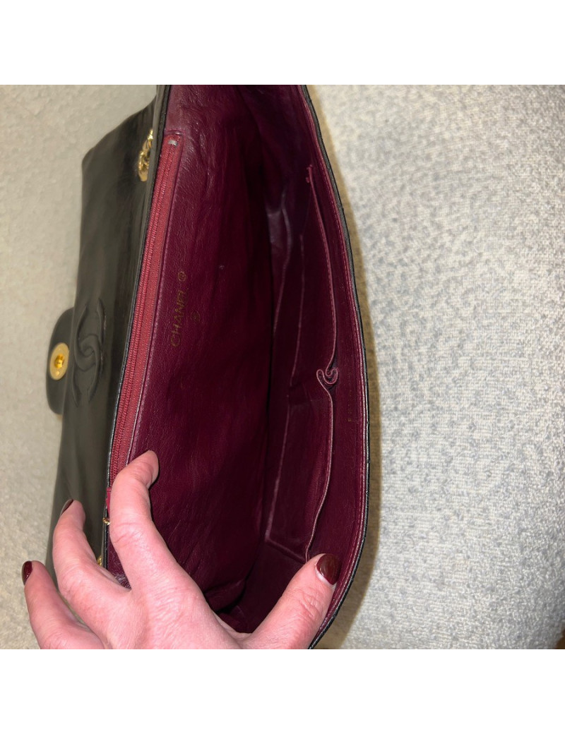 Maxi jumbo CHANEL noir Vintage